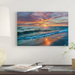 Sunset Over Ocean, Gulf Islands National Seashore, Florida by Tim Fitzharris - Photograph Print on Canvas