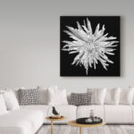 Susan S. Barmon " Chrysanthemum 1 Black And White " - Image 4