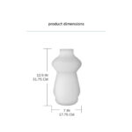 Terracotta Black Table Vase - Handmade Modern Accent for Decorative Dry Flowers - Image 4