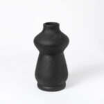 Terracotta Black Table Vase - Handmade Modern Accent for Decorative Dry Flowers - Image 5