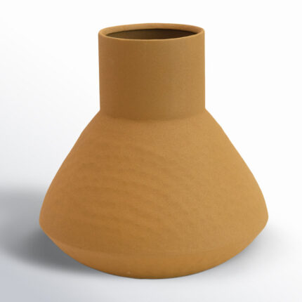 Textured Metal Vase - Chic Decora