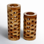 Thalia Handmade Solid Wood Table Vase - Image 8