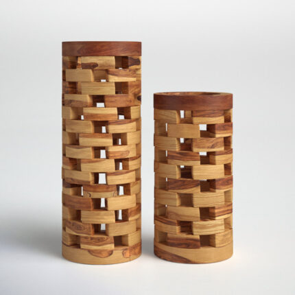 Thalia Handmade Solid Wood Table Vase - Chic Decora