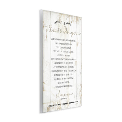 The Lords Prayer Our Father Graphic Art Print on Canvas - Chic Decora