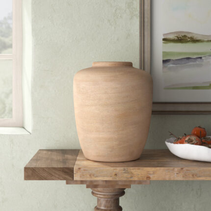 The Novogratz Ceramic Wide Textured Decorative Vase - Chic Decora