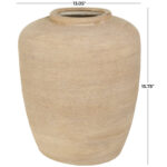 The Novogratz Ceramic Wide Textured Decorative Vase - Image 4