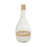 The Novogratz Glass Handmade Decorative Vase with Rattan Detail - Image 2