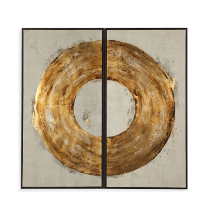 Thoroughly ” Ring Of Fire ” 2 – Pieces Painting Print - Chic Decora