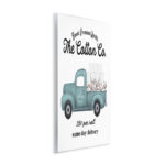 Toilet Paper Cotton Co Delivery Truck Bathroom Word Design - Floater Frame Graphic Art Print - Image 2