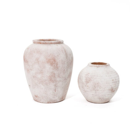 Tova Valdese Handmade Stoneware Table Vase (Set of 2) - Chic Decora