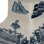 Traditional Chinoiserie Stoneware Ceramic Vase Handcrafted Decorative Accent with Timeless Design for Classic Interiors, Elegant and Stylish Home Decor Statement Piece - Image 4