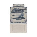 Traditional Chinoiserie Stoneware Ceramic Vase Handcrafted Decorative Accent with Timeless Design for Classic Interiors, Elegant and Stylish Home Decor Statement Piece - Image 2