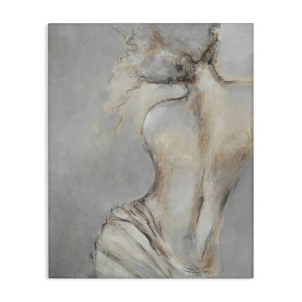 Traditional Portrait Nude Woman Baroque Painting Canvas Wall Art By Liz Jardine - Chic Decora