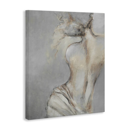 Traditional Portrait Nude Woman Baroque Painting Canvas Wall Art By Liz Jardine - Chic Decora