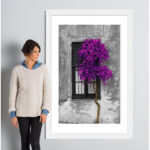 Tree in Front of Window Purple Pop Color Pop by Panoramic Images - Print - Image 3