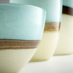 Turquoise Earth Handmade Ceramic / Porcelain Table Vase - Image 2