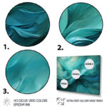 Turquoise Tranquility V - Abstract Landscapes Canvas Prints - Image 4