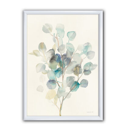 Tybalt Eucalyptus leaves I – Picture Frame Print on Canvas - Chic Decora