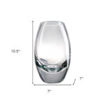 Tyrel Clear Lead Free Crystal Oval Table Vase - Image 4