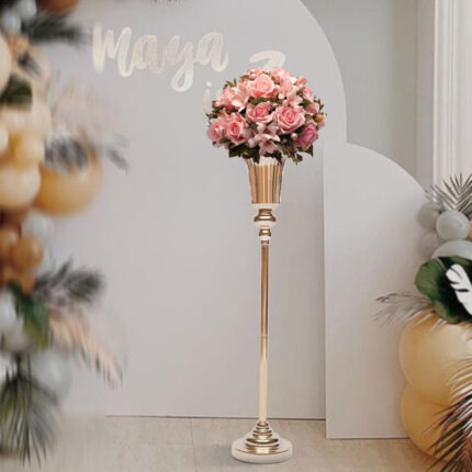 Versatile Floor Vase Wedding Metal Vase Road Lead Party Decor DIY (Set of 10) - Chic Decora