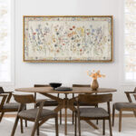 Vibrant Wildflower " Charming Wildflower Botanical Modern Art Relax/Calm WarmExtra Large Wall Decor Office " - Image 4