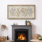 Vibrant Wildflower " Charming Wildflower Botanical Modern Art Relax/Calm WarmExtra Large Wall Decor Office " - Image 5