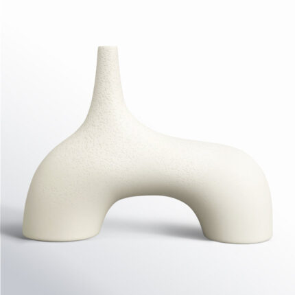 Vicky Vase-Cream Stone-Sm - Chic Decora