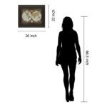 Vintage Globe Wall Art - 22" x 26" - Dark Chocolate Frame - Image 4