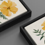 Vintage Pine Tree Drawing Classic Country Rustic Artwork - Extra Large Framed Wall Art Canvas Print - Image 3