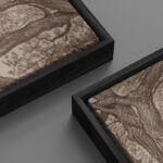 Vintage Pine Tree Drawing Classic Country Rustic Artwork - Extra Large Framed Wall Art Canvas Print - Image 6