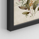Vintage Wildflowers Bouquet Antique Botanical Floral Pictures Framed Paper 4 Pieces Print Wall Art - Image 2