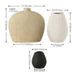 Voltaire Ceramic Vase Set of 3 (Set of 3) - Image 3