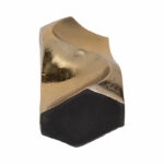 Warner Pinched Metal Vase, Gold - Image 8