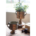 Wasserhund Metal Decorative Urns & Jars (Set of 2)