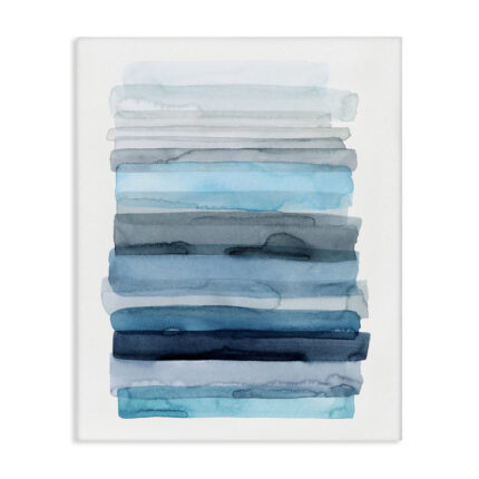 Water Inspired Abstract Lines by Grace Popp – Painting Print - Chic Decora