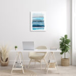 Water Inspired Abstract Lines by Grace Popp - Painting Print - Image 3