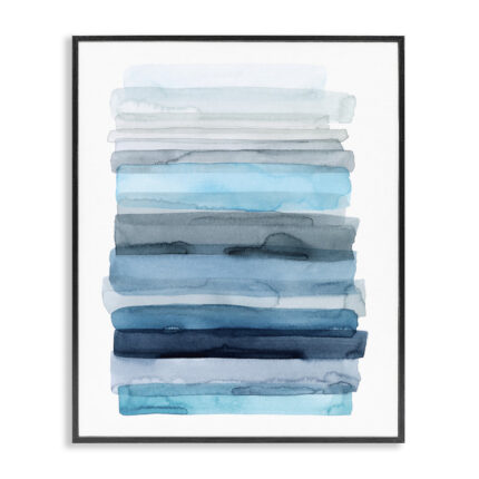 Water Inspired Abstract Lines by Grace Popp – Painting Print - Chic Decora