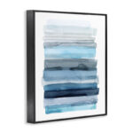 Water Inspired Abstract Lines by Grace Popp - Painting Print - Image 2