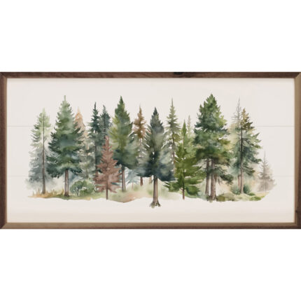 Watercolor Pines Forest II - Chic Decora