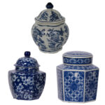Waterhouse Handmade Ceramic / Porcelain Decorative Urns & Jars (Set of 3)