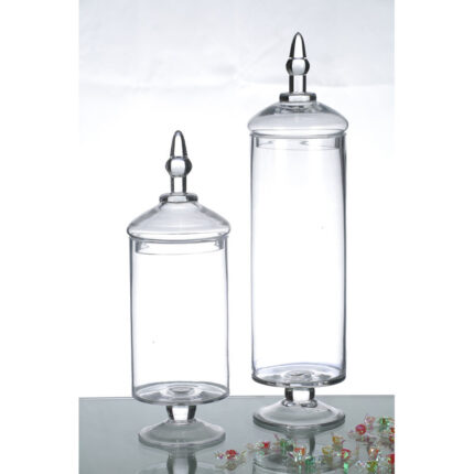 Wayment Glass Apothecary Jar - Chic Decora