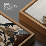 Western Wood Effect Landscape 3D Illusion Mountain Rustic Pictures Framed Canvas Print Wall Art - Image 8