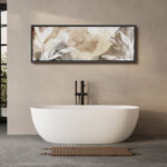 Whispers Of Nature Abstract Watercolor Botanical Decor Modern Organic Framed Canvas Print Wall Art - Image 3