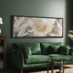 Whispers Of Nature Abstract Watercolor Botanical Decor Modern Organic Framed Canvas Print Wall Art - Image 6