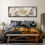 Whispers Of Nature Abstract Watercolor Botanical Decor Modern Organic Framed Canvas Print Wall Art - Image 7