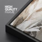 Whispers Of Nature Abstract Watercolor Botanical Decor Modern Organic Framed Canvas Print Wall Art - Image 8