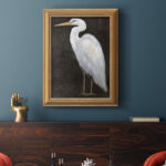 White Heron Portrait II " White Heron Portrait II Premium Framed Canvas- Ready To Hang " - Image 5