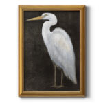 White Heron Portrait II " White Heron Portrait II Premium Framed Canvas- Ready To Hang " - Image 8
