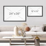 White Tree Branch With Leaves On Wood Effect Background Large Pictures Framed Canvas Print Wall Art - Image 3