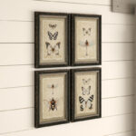 Wood Framed Insect Prints Wall Décor Portrait - Image 3